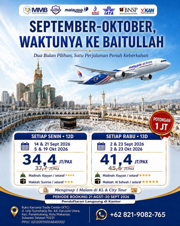 Umrah Promo September – Oktober 2026