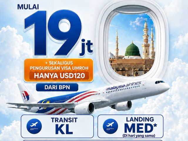 Grup Umrah Kalimantan Timur — BPN–KUL–Madinah